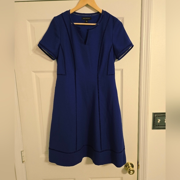 Banana Republic Dresses & Skirts - Banana Republic Women's Blue Midi  Dress Fit And Flare Size 6